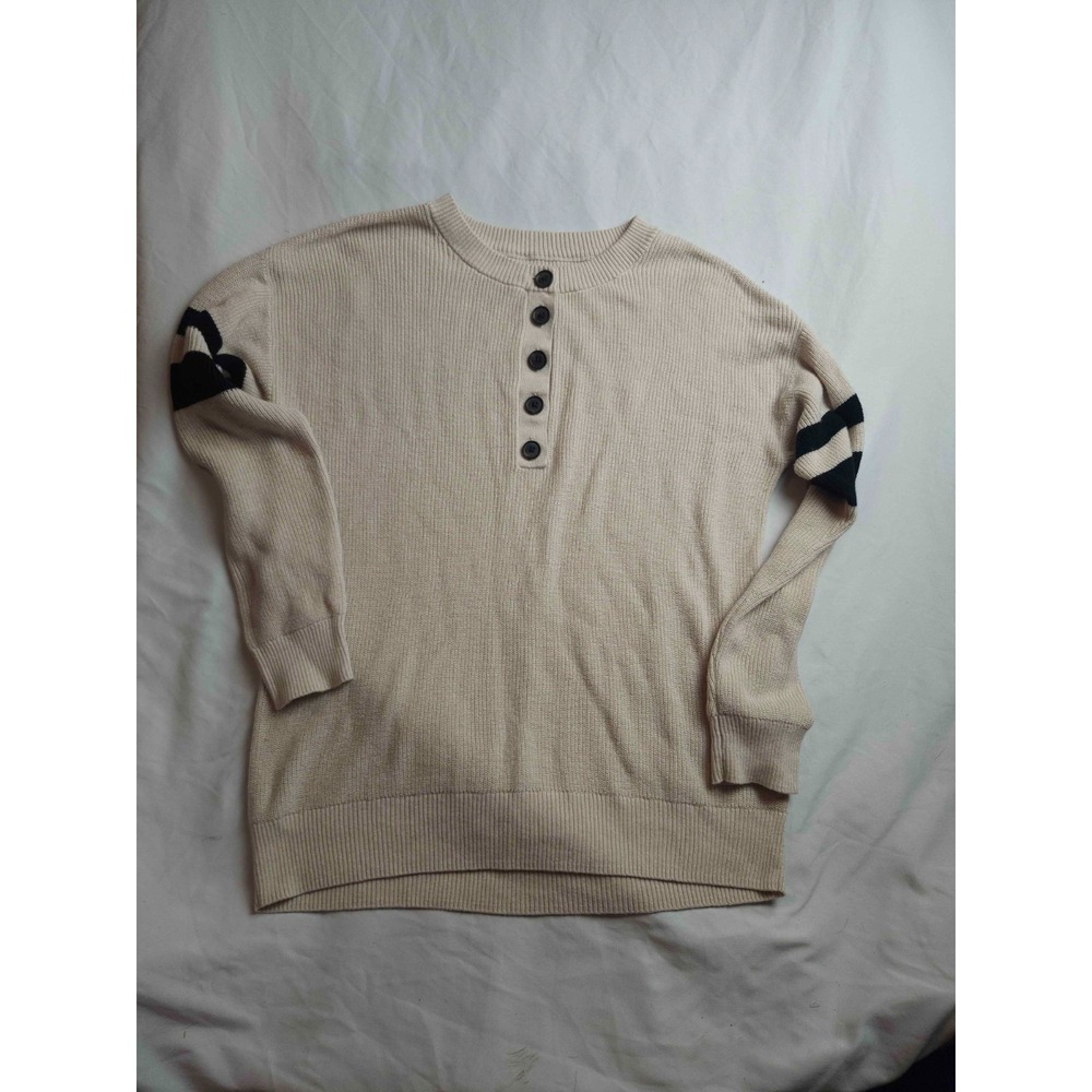 American Eagle Sweater Mens S Beige Striped Old Money Coastal Grandpacore Twee‎